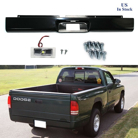 Rear Steel Roll Pan w/LED License Light 1997-2004 Dodge Dakota